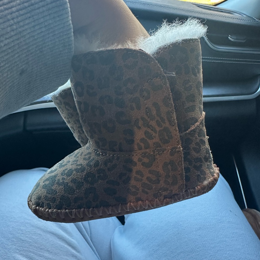 UGG Brown Leopard Print Baby Boots